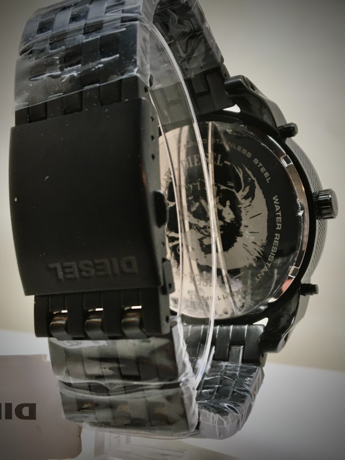 DlESEL DZ7266  Mr Daddy Chronograph Watch Black Dial /Blk Metal Band/NO BOX