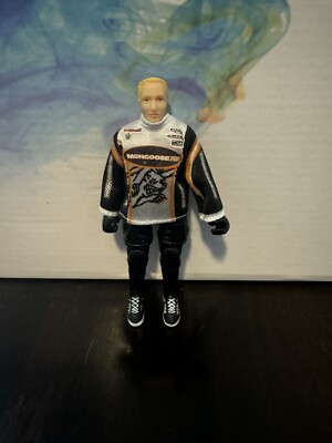 Vintage 2000 Flick Trix Fuzzy Hall BMX Mongoose Pro Rider Series Action Figure