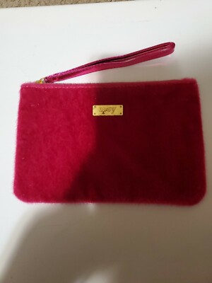 CARPE PM DEC 2016 IPSY GLAM BAG COSMETIC FUZZY MAGENTA WRISTLET *NEW BAG ONLY 