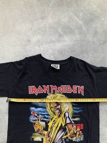 VINTAGE IRON MAIDEN ROCK BAND BLACK TEE T SHIRT MEN'S SIZE M | eBay