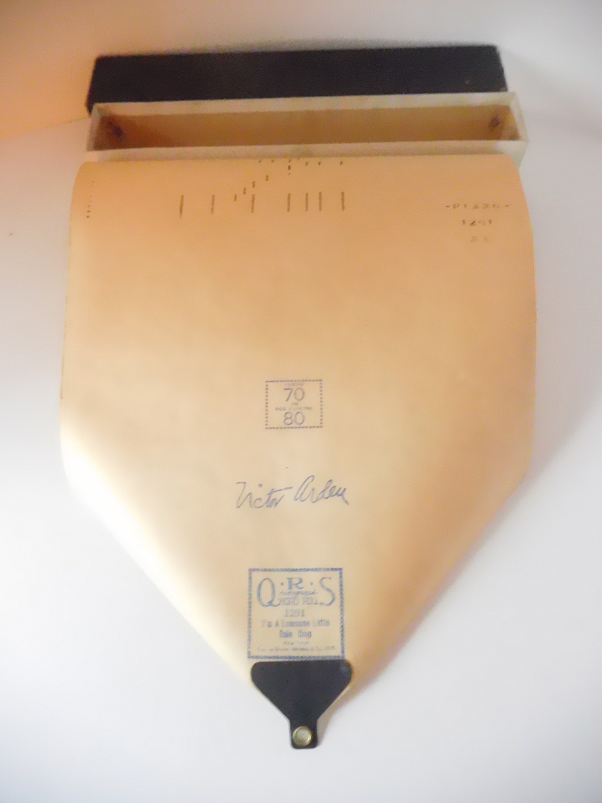 I'M A LONESOME LITTLE RAIN DROP - QRS Player Piano Roll 1291 -MARGIN REPAIRS