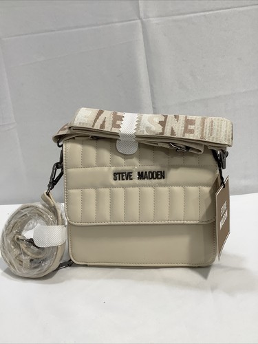 Steve Madden Cream Shoulder Bag Women's Purse One Size