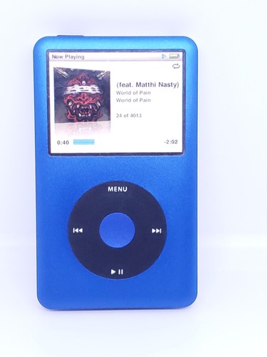 【ゲリラSALE】iPod classic 120GB 第6世代　MB565J Apple iPod 6th Generation Classic 120GB - BLUE /BLACK