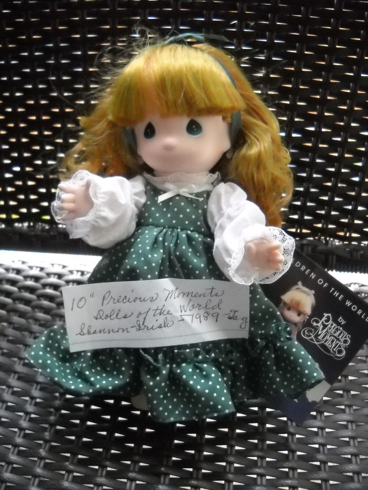 FEBRUARY 1989 PRECIOUS MOMENTS SHANNON IRISH DOLL with TAG
