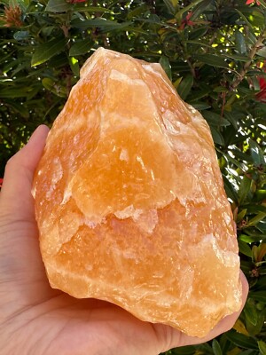 Extra Large Orange Calcite Rough Stones, 3'' - 6'' Huge Raw Calcite Orange Natural