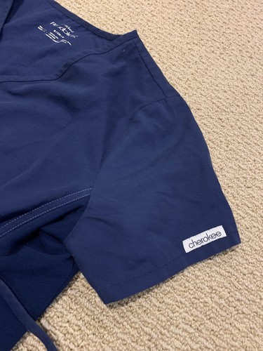 Cherokee Maternity Scrub Set Top And Bottom Navy Size Small