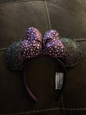 Disney Parks 2020 Minnie Ears Headband Midnight Magic Sparkle Celestial New