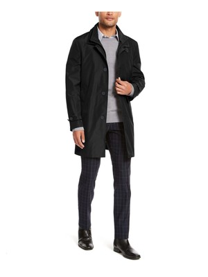 

CALVIN KLEIN Мужской черный однобортный плащ, плащ 44л, MUONR7ET0022