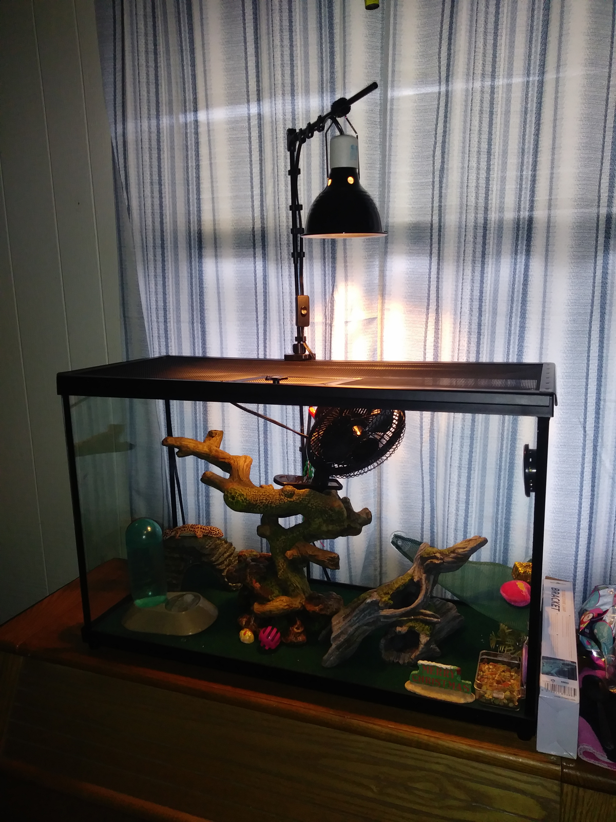 6" Reptile Lizard Pet Lamp Terrarium Heat Light Base Fixture Clamp Pet