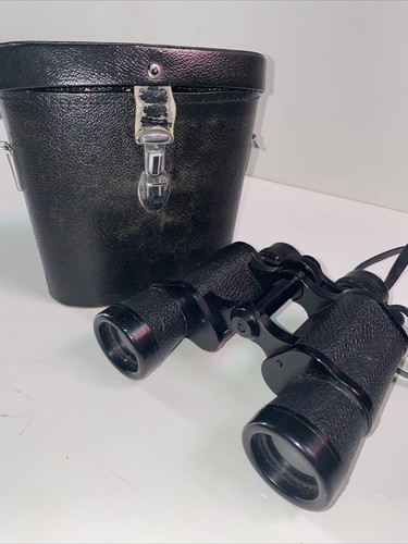 Vintage Japanese Binoculars with Leather Carrying Case Heavy Vintage Japanese Binoculars with Leather Carrying Case Heavy
