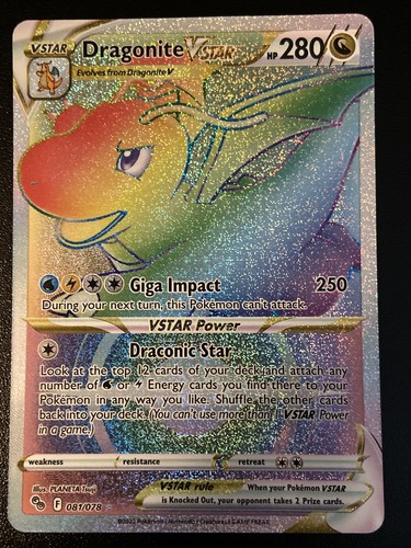 ポケモンカードゲーム Dragonite VSTAR コレクションシュリンク付き Dragonite VSTAR Ultra Rare Holo Pokemon Card GO 050/078 | eBay