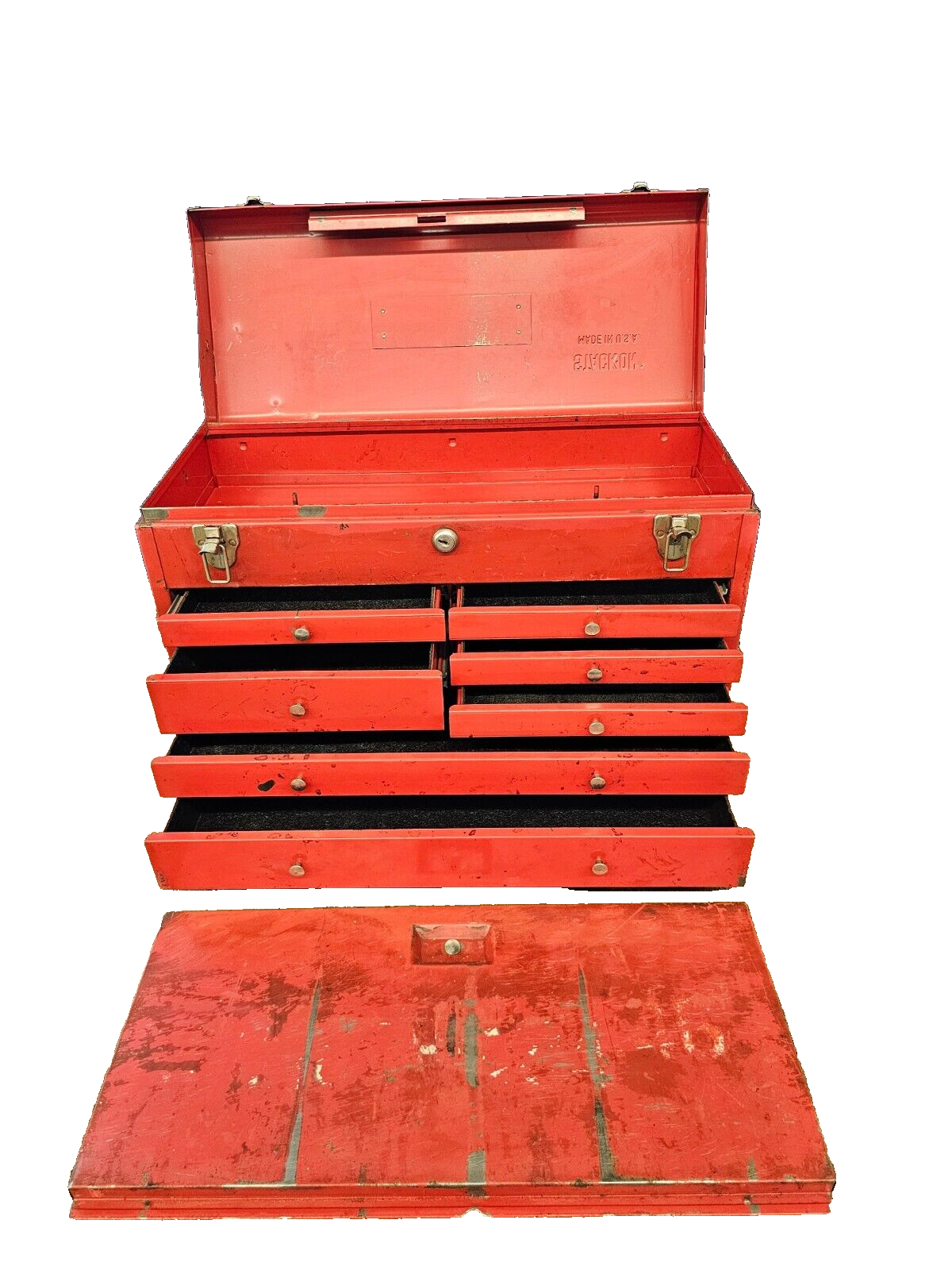 Stack On 7 Drawer Tool Box Metal Storage Case Box Handheld