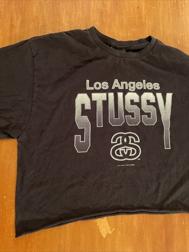 Vintage Stussy INTL TRIBE 1980 Logo T Shirt Black Los Vintage Stussy INTL TRIBE 1980 Logo T Shirt Black Los