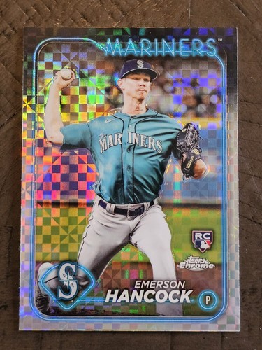 ⚠hariko 2024 Topps Chrome - X-Fractor #245 Emerson Hancock (RC