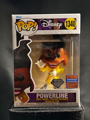 Funko Pop! Vinyl: Disney - Powerline #1340 - Diamond Collection - 2023 Wondercon