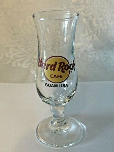 Hard Rock Cafe GUAM Mini Hurricane 4" Shot Glass COLLECTORS ITEM Save The Planet