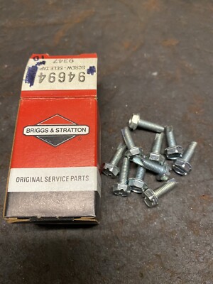 (YC4) Briggs and Stratton Lot Of (10) 94694 Self Tapping Screws