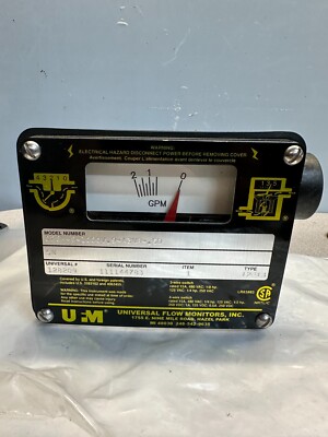 UNIVERSAL FLOW MONITORS 02GM-6--1000V,9-A3NR-5D FLOW METER, BRAND NEW FREE SHIP