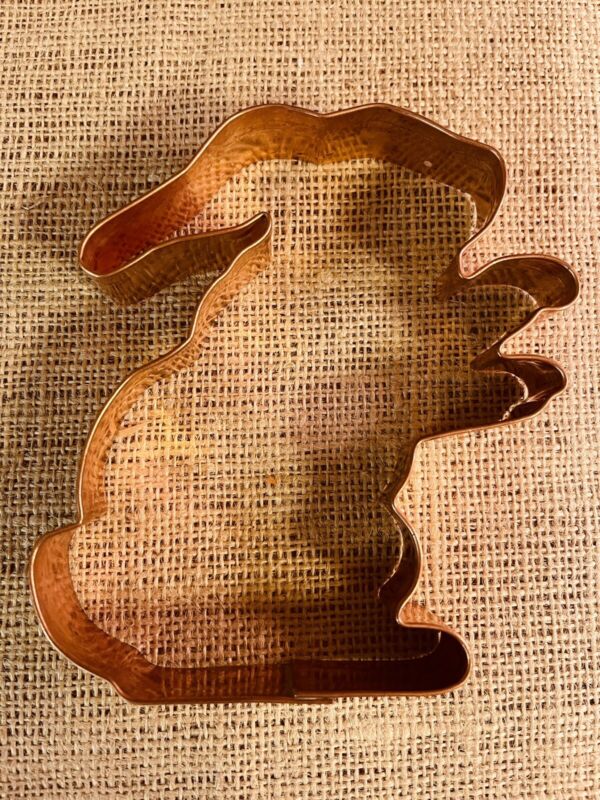 Hefty Copper Cookie Cutter Rabbit Easter Large Great Condition