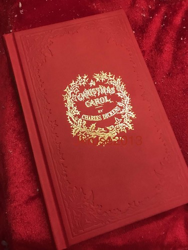 GIFT WRAPPED🎁A Christmas Carol Charles Dickens Silk Binding 1st Edition Replica