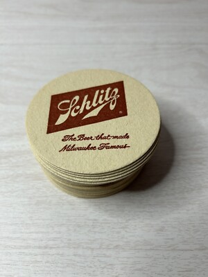 Vintage 1972 Schlitz Bar Tavern Coasters Unused Lot Of 30