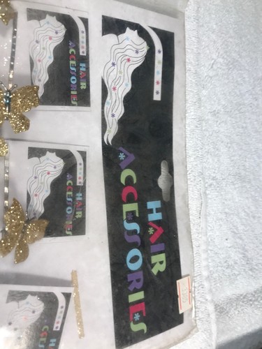 Vintage Accessories Butterflies Gold And Silver New Old Stock Carded Display