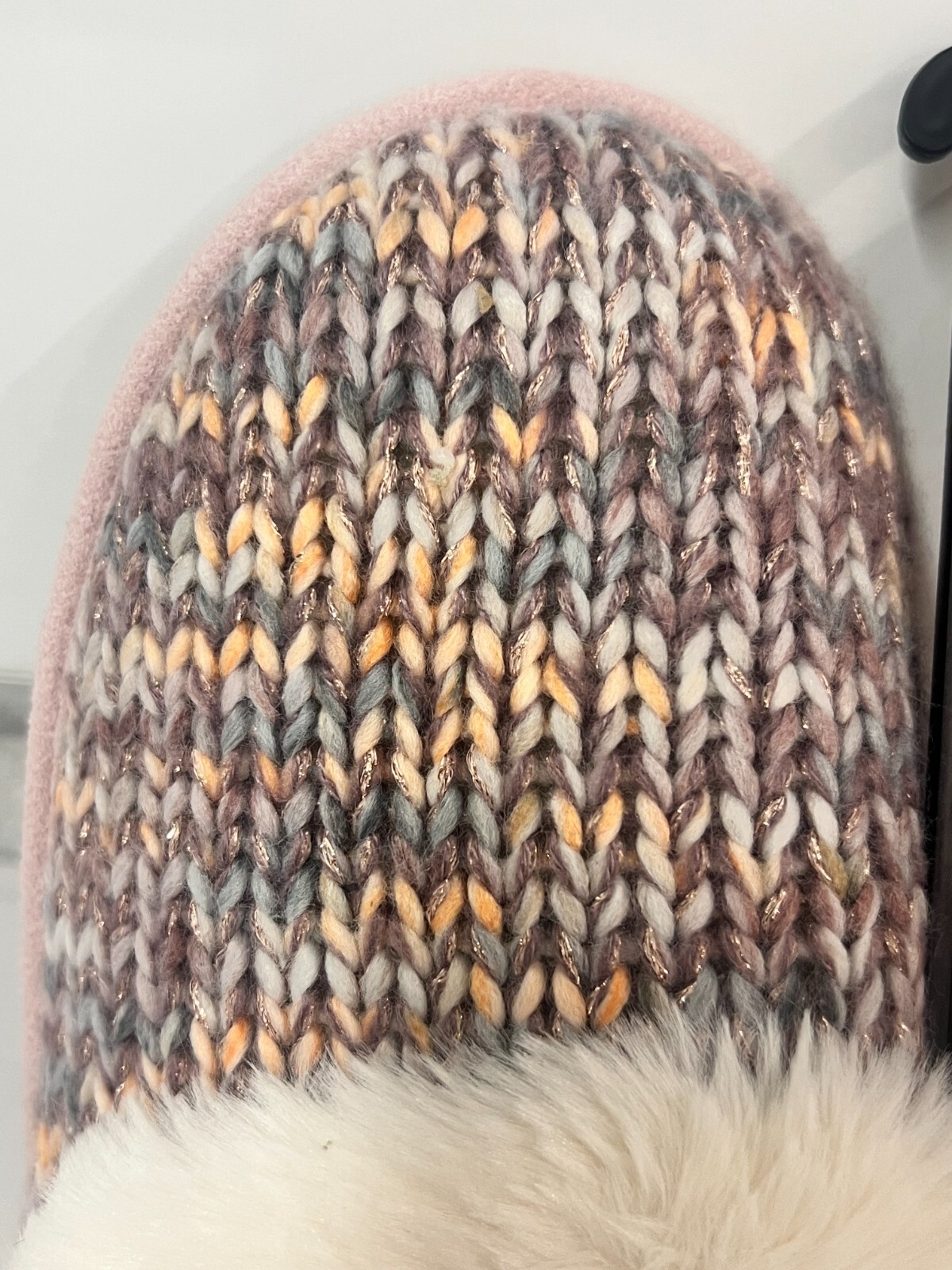 Women's Pink Super Soft Memory Foam House Slippers w/ Faux Fur Lining CHOOSE SZ