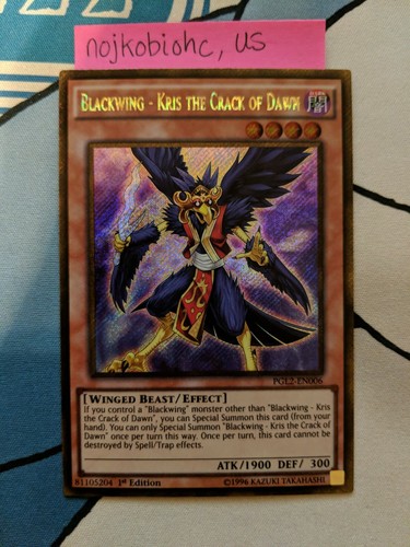 Yugioh TCG, Blackwing - Kris the Crack of Dawn,  PGL2-EN006, NM/M