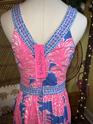 Pre-owned Lilly Pulitzer Taryn Maxi Dress Little Flamenco ? Size 8,10 In Multicolor
