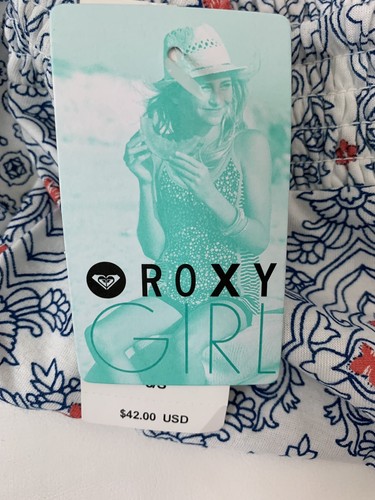 New Roxy Girl Strappy Romper Garden Gate Floral  Size 8 Small