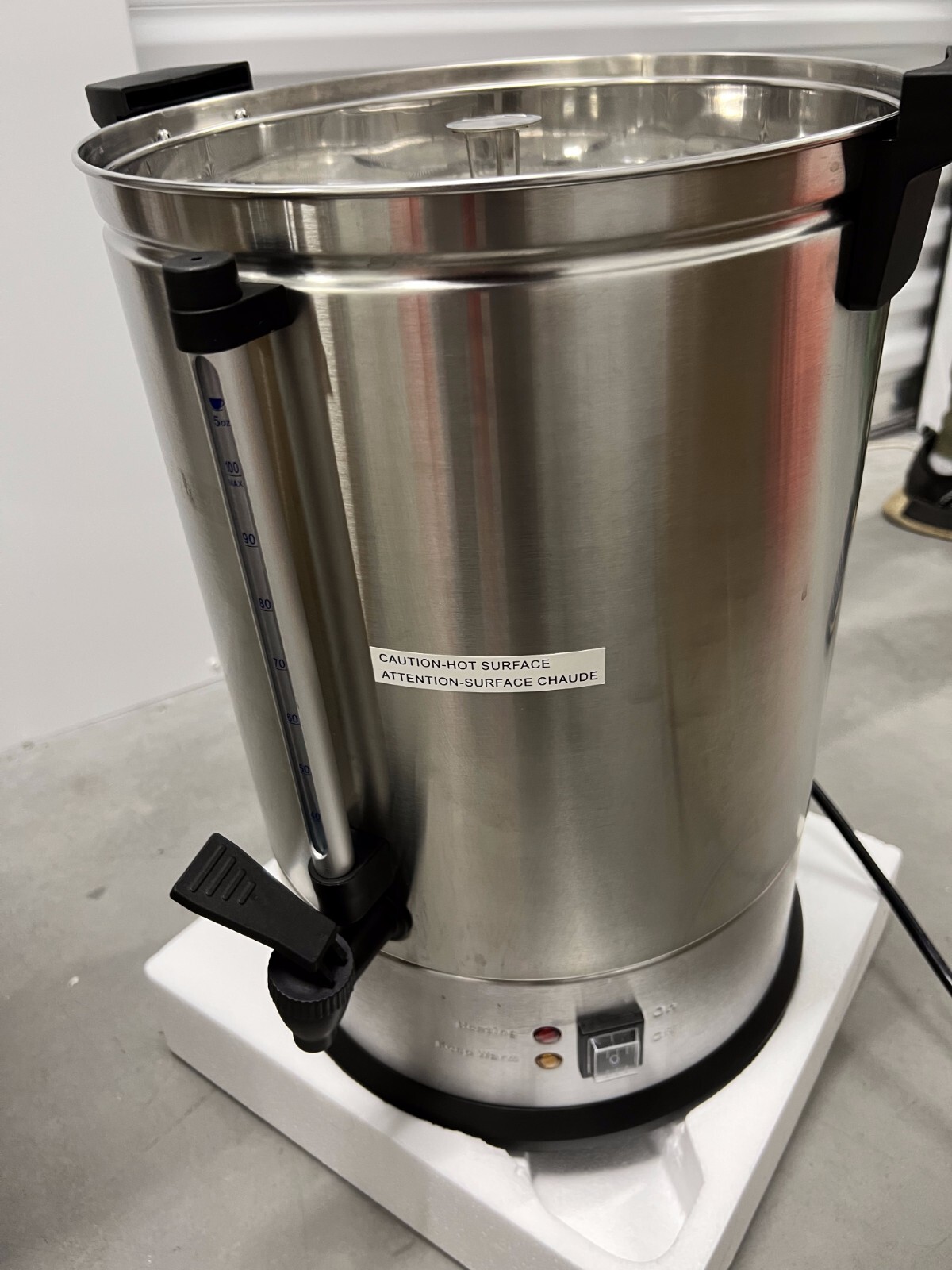 SYBO Commercial Grade Stainless Steel Percolate Coffee Maker Hot SR-CP-50B/100B