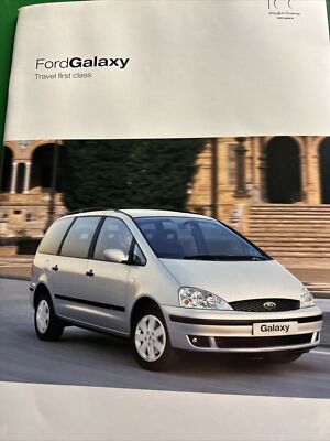 Ford Galaxy Travel First Class Sales Info Brochure Frameable From 2003 FA1266/14