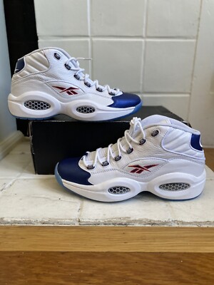 Reebok question hotsell mid blue toe