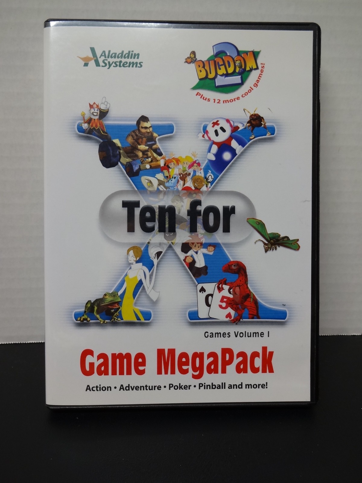 UPC 717103100345 product image for Aladdin Systems Ten For X Game Mega Pack - Action Adventure Bugs, Poker Pinball | upcitemdb.com