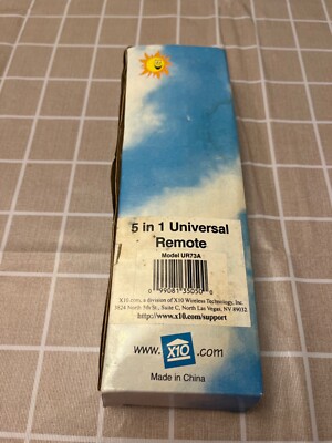 X10 5 in 1 Universal Learning Remote Control Model UR73A