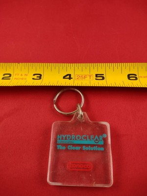 Vintage CONOCO Hydroclear Lubricants Keychain Key Ring Chain Fob Hangtag  *145-A