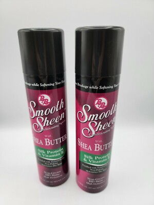 Smooth Sheen With Shea Butter Silk Protein & Vitamin E Non Greasy( Lot Of 2)