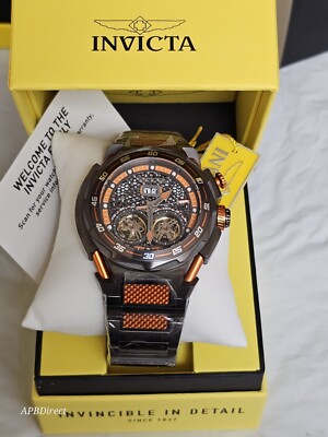 Invicta - S1 Rally - Double Open Heart - Orange Glass Fiber Automatic mens Watch