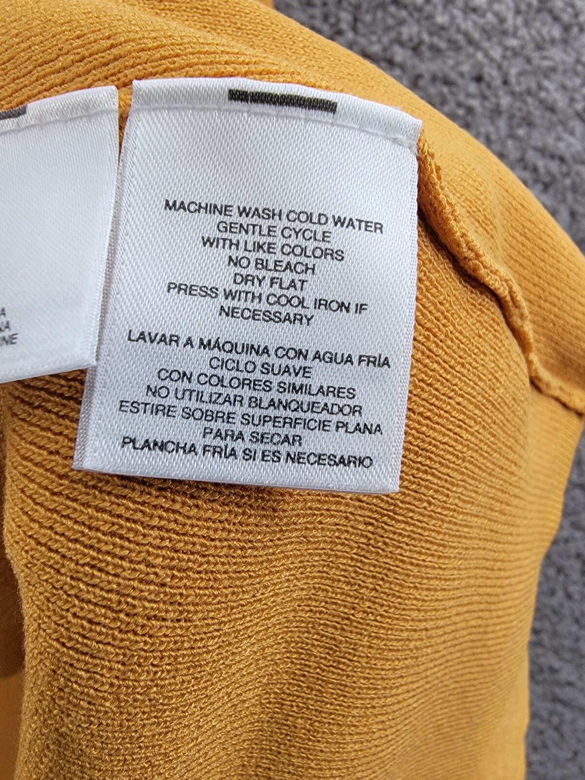 Kasper Open-Front Long-Sleeve Sweater Women's Large Gold Signature Solid - Picture 11 of 17