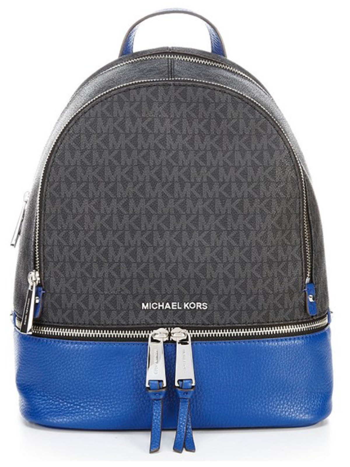 MICHAEL KORS Rhea MK Signature MD Backpack Bag Black
