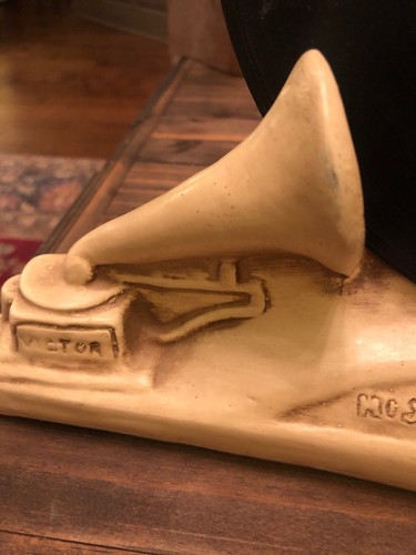 RCA VICTOR Record Holder Nipper Dog Phonograph Radio Statue Art Deco