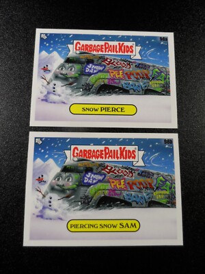 Snow Piercer Bong Joon Ho Chris Evans Spoof Garbage Pail Kids 2 Card Set