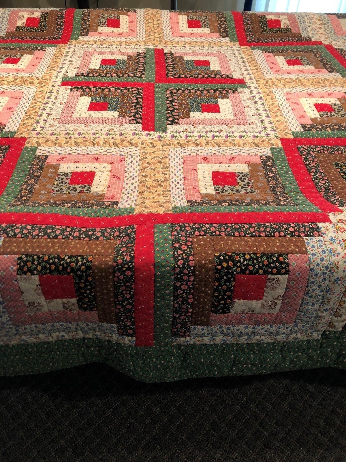 Handmade Quilt Cross/ Diamond Psttern