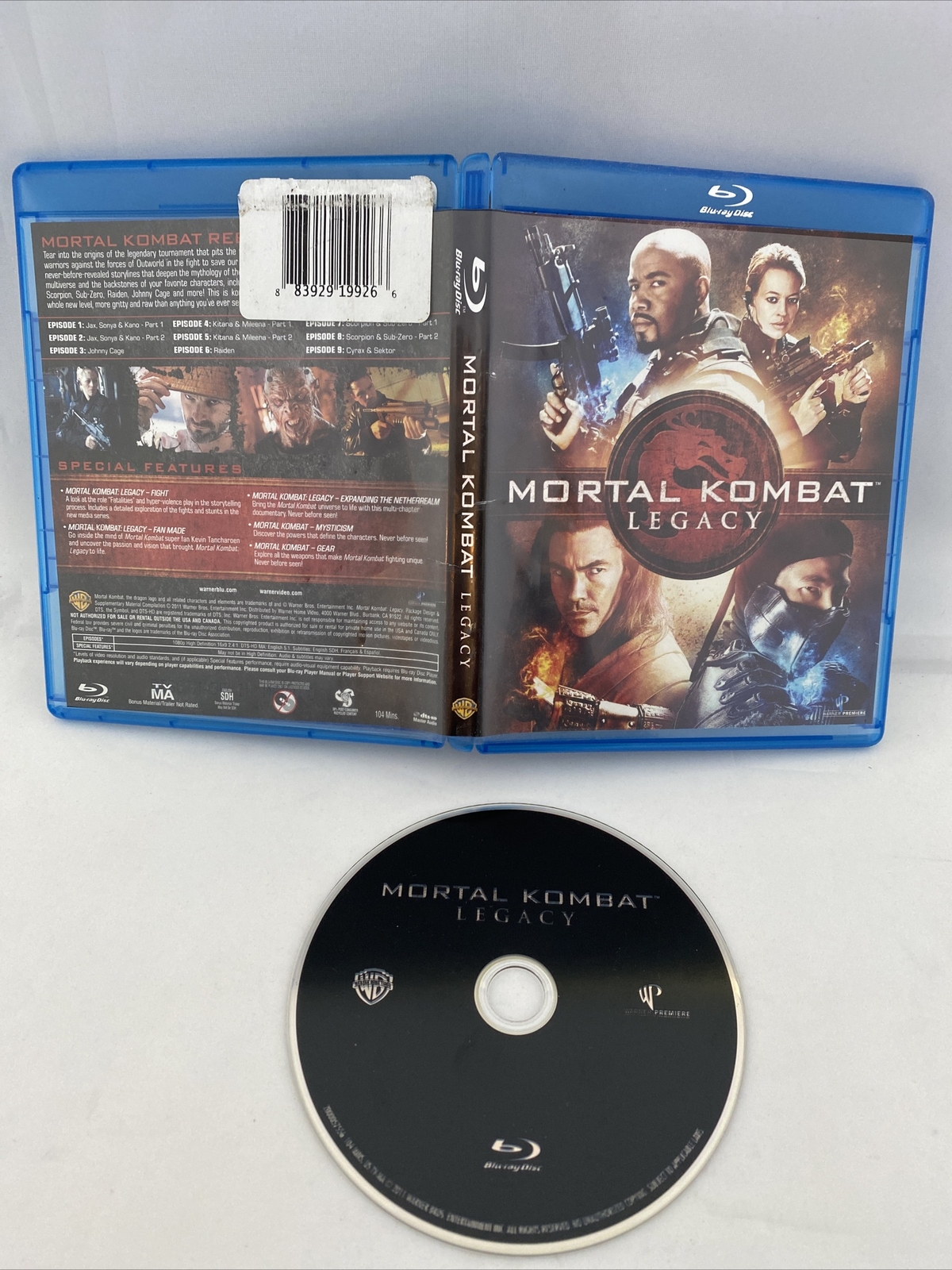 Mortal Kombat: Legacy (Blu-ray Disc, 2011) tv series season