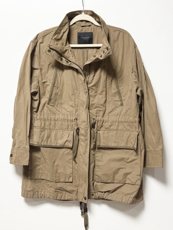 Marc New York Mens Anorak Utility Field Jacket Khaki Tan Size L Utility