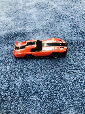 Tyco Slot Car red,black,white corvette , Untested.