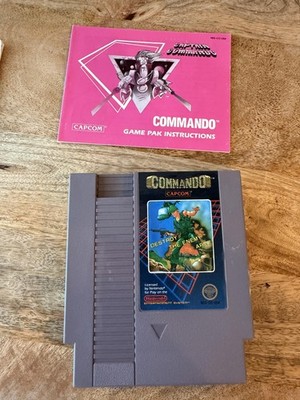 Capcom Commando Nintendo NES Game Cartridge + Manual Japan NES-CO-USA