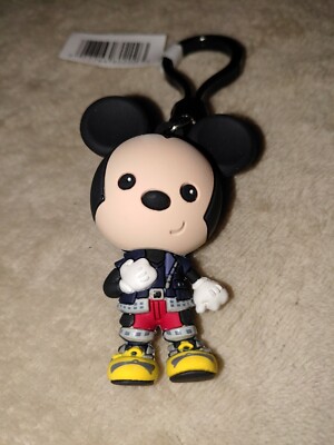 Kingdom Hearts Series 4 3D Monogram Figural Foam Bag Clip Keychain - Mickey