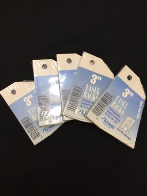 LINECO 3'' EASEL BACKS WHITE SELF STICK (SUPPORTS 4.5'') 5pack-5ct, NEW