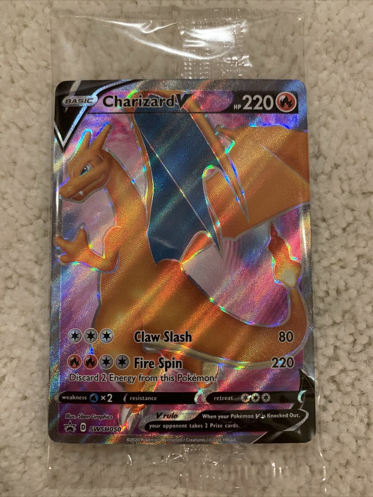 POKEMON CHARIZARD V CHAMPIONS PATH ETB PROMO CARD 2020